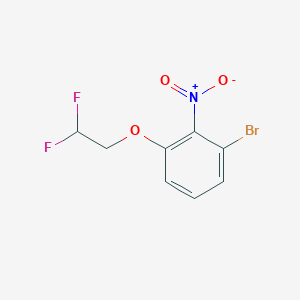 molecular formula C8H6BrF2NO3 B12841629 2-Bromo-6-(2,2-difluoroethoxy)nitrobenzene 