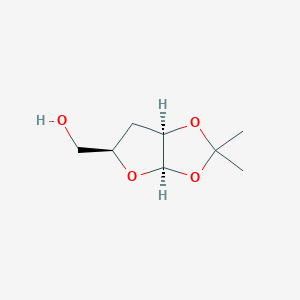 molecular formula C8H14O4 B12841637 [(3aR,5R,6aR)-2,2-dimethyl-3a,5,6,6a-tetrahydrofuro[2,3-d][1,3]dioxol-5-yl]methanol 