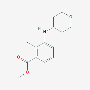 Methyl 2-methyl-3-((tetrahydro-2H-pyran-4-yl)amino)benzoate