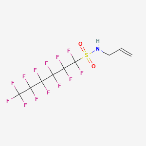 molecular formula C9H6F13NO2S B12841663 N-Allyltridecafluorohexanesulphonamide CAS No. 67584-48-9