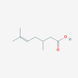 molecular formula C9H16O2 B12841668 3,6-Dimethylhept-5-enoic acid 