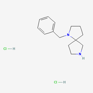 molecular formula C14H22Cl2N2 B1284168 1-苄基-1,7-二氮杂螺[4.4]壬烷二盐酸盐 CAS No. 1159822-71-5