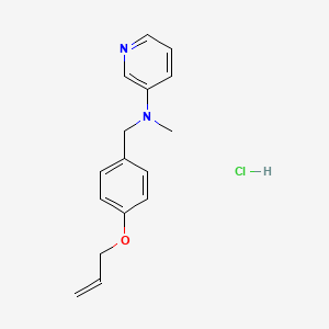 molecular formula C16H19ClN2O B12841690 N-(4-(Allyloxy)benzyl)-N-methylpyridin-3-amine hydrochloride 