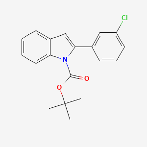 tert-Butyl 2-(3-chlorophenyl)-1H-indole-1-carboxylate