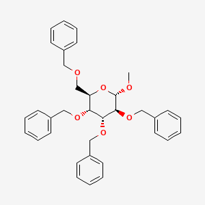 (2R,3R,4R,5S,6S)-3,4,5-Tris(benzyloxy)-2-((benzyloxy)methyl)-6-methoxytetrahydro-2H-pyran