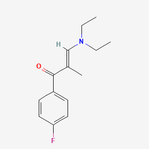 molecular formula C14H18FNO B12841745 3-(Diethylamino)-1-(4-fluorophenyl)-2-methyl-2-propen-1-one CAS No. 65201-27-6