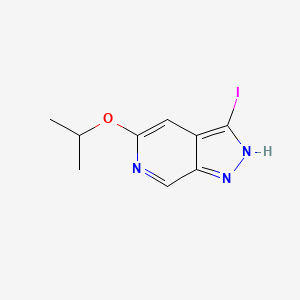 molecular formula C9H10IN3O B12841764 3-Iodo-5-isopropoxy-1H-pyrazolo[3,4-c]pyridine 