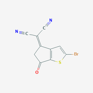 2-(2-Bromo-6-oxo-5,6-dihydro-4H-cyclopenta[b]thiophen-4-ylidene)malononitrile