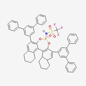 N-[10,16-bis(3,5-diphenylphenyl)-13-oxo-12,14-dioxa-13λ5-phosphapentacyclo[13.8.0.02,11.03,8.018,23]tricosa-1(15),2,8,10,16-pentaen-13-yl]-1,1,1-trifluoromethanesulfonamide