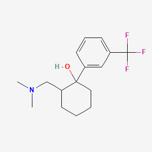 molecular formula C16H22F3NO B12841809 2-(Dimethylaminomethyl)-1-(m-trifluoromethylphenyl)cyclohexanol CAS No. 73806-50-5