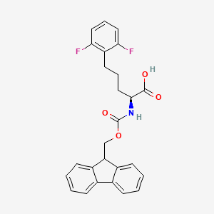 (S)-2-((((9H-Fluoren-9-yl)methoxy)carbonyl)amino)-5-(2,6-difluorophenyl)pentanoic acid