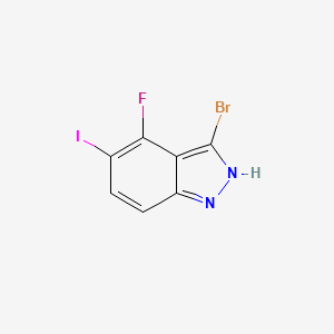 3-bromo-4-fluoro-5-iodo-1H-indazole