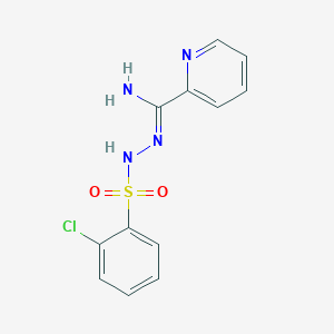 N'-[(2-chlorophenyl)sulfonyl]pyridine-2-carboximidohydrazide