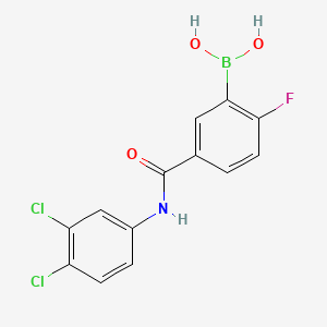 (5-((3,4-Dichlorophenyl)carbamoyl)-2-fluorophenyl)boronic acid