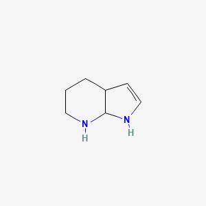 molecular formula C7H12N2 B12841882 3a,4,5,6,7,7a-hexahydro-1H-pyrrolo[2,3-b]pyridine CAS No. 1184916-86-6