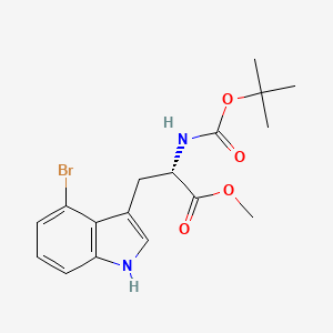 Methyl (S)-3-(4-bromo-1H-indol-3-yl)-2-((tert-butoxycarbonyl)amino)propanoate