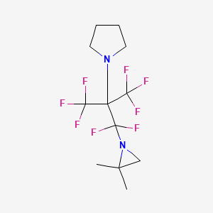 1-(3-(2,2-Dimethyl-1-aziridinyl)-3,3-difluoro-2,2-bis(trifluoromethyl)propyl)pyrrolidine