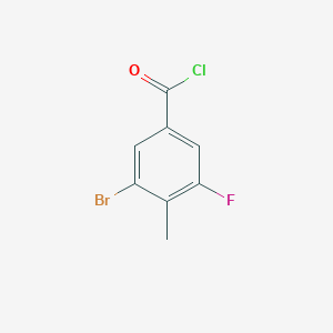 3-Bromo-5-fluoro-4-methylbenzoyl chloride