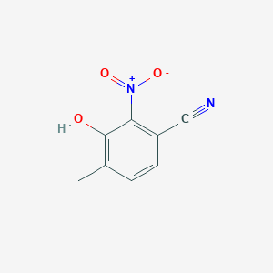 molecular formula C8H6N2O3 B12841941 3-Hydroxy-4-methyl-2-nitrobenzonitrile 