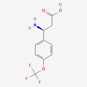 molecular formula C10H10F3NO3 B12841955 (S)-3-Amino-3-(4-(trifluoromethoxy)phenyl)propanoic acid 