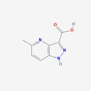 molecular formula C8H7N3O2 B12841957 5-Methyl-1H-pyrazolo[4,3-b]pyridine-3-carboxylic acid 