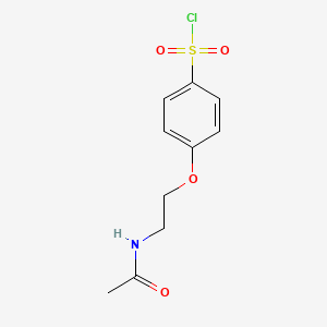 4-(2-Acetamidoethoxy)benzene-1-sulfonyl chloride