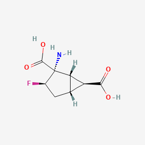 (1S,2S,3R,5R,6S)-2-amino-3-fluorobicyclo[3.1.0]hexane-2,6-dicarboxylic acid