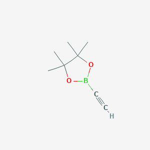 molecular formula C8H13BO2 B1284200 2-乙炔基-4,4,5,5-四甲基-1,3,2-二氧杂硼烷 CAS No. 347389-74-6