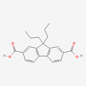 molecular formula C21H22O4 B12842025 9,9-Dipropyl-9H-fluorene-2,7-dicarboxylic acid 