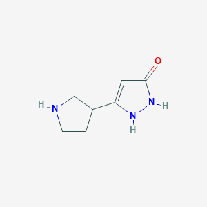 5-(Pyrrolidin-3-yl)-1,2-dihydro-3H-pyrazol-3-one