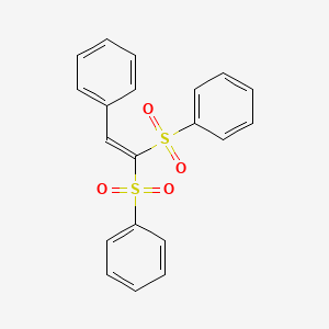 Benzene, 1,1'-[(phenylethenylidene)bis(sulfonyl)]bis-