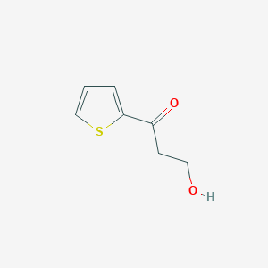 molecular formula C7H8O2S B12842140 3-Hydroxy-1-(thiophen-2-yl)propan-1-one 