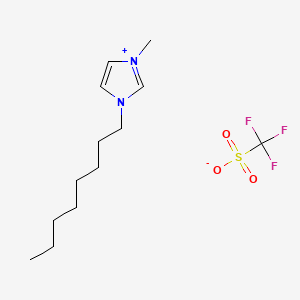 molecular formula C13H23F3N2O3S B1284217 1-Methyl-3-n-octylimidazolium Trifluoromethanesulfonate CAS No. 403842-84-2