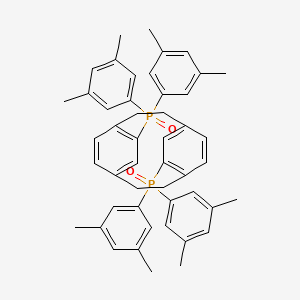 molecular formula C48H50O2P2 B12842229 1,4(1,4)-Dibenzenacyclohexaphane-12,43-diylbis(bis(3,5-dimethylphenyl)phosphine oxide) 