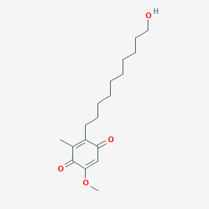 molecular formula C18H28O4 B12842233 Idebenone Impurity A 