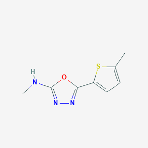 Methyl-[5-(5-methylthiophen-2-yl)-[1,3,4]oxadiazol-yl]-amine