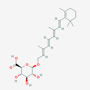 (2S,3S,4S,5R,6R)-6-[(2E,4E,6E,8E)-3,7-dimethyl-9-(2,6,6-trimethylcyclohexen-1-yl)nona-2,4,6,8-tetraenoxy]-3,4,5-trihydroxyoxane-2-carboxylic acid