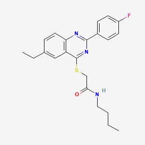 N-Butyl-2-[[6-Ethyl-2-(4-Fluorophenyl)-4-Quinazolinyl]Thio]-Acetamide