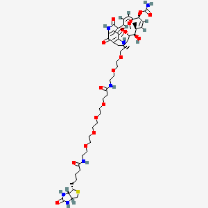 molecular formula C54H85N7O17S B12842301 Geldanamycin-Biotin 