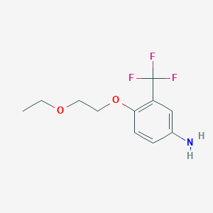 4-(2-Ethoxyethoxy)-3-(trifluoromethyl)aniline