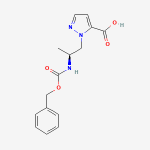 (S)-1-(2-(((Benzyloxy)carbonyl)amino)propyl)-1H-pyrazole-5-carboxylic acid