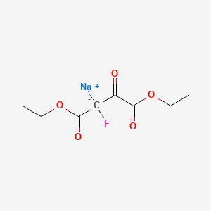 molecular formula C8H10FNaO5 B12842337 Oxalacetic acid, sodiofluoro-, diethyl ester CAS No. 59769-03-8