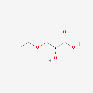 molecular formula C5H10O4 B12842386 (R)-3-Ethoxy-2-hydroxypropanoic acid 