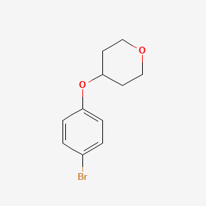 B1284239 4-(4-Bromophenoxy)tetrahydro-2H-pyran CAS No. 215453-84-2