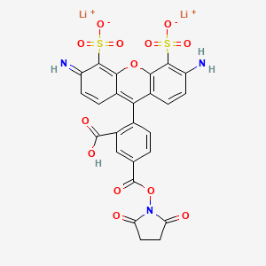 Lithium 2-(3,6-diamino-4,5-disulfonatoxanthylium-9-yl)-5-(((2,5-dioxopyrrolidin-1-yl)oxy)carbonyl)benzoate