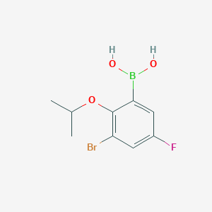 B1284241 3-Bromo-5-fluoro-2-isopropoxyphenylboronic acid CAS No. 352534-84-0