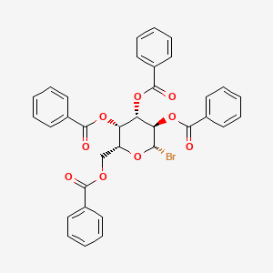 (2R,3S,4S,5R,6S)-2-((Benzoyloxy)methyl)-6-bromotetrahydro-2H-pyran-3,4,5-triyl tribenzoate