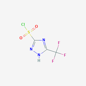 5-Trifluoromethyl-1H-[1,2,4]triazole-3-sulfonyl chloride