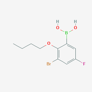 B1284242 3-Bromo-2-butoxy-5-fluorophenylboronic acid CAS No. 352534-85-1