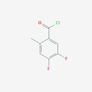 molecular formula C8H5ClF2O B12842451 4,5-Difluoro-2-methylbenzoyl chloride 